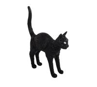 SELETTI Lámpara de mesa decorativa LED Jobby The Cat negra