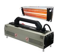 Lámpara de secado de pintura para coche de 1600 W, secador de pintura infrarrojo de onda corta con mango antiescaldaduras, alta eficiencia y alfombrillas de seguridad, lámpara de curado de pintura p