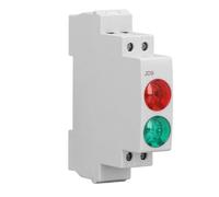 Lámpara de señal de riel de Culnflun Din Rojo Dual Luces Dual Tipo de riel Indicador LEDA para caja de distribución CNC AC DC 230 V