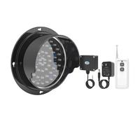 Lámpara de Señal Led Lámpara De Pared Con Semáforo De 100/125/200/300 Mm, Indicador De Seguridad, CA 100-240 V, Control Remoto, For Centros Comerciales Y Almacenes.(100m Remote,200mm/7.9in)