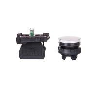 Schneider Electric XB5AVB1 Piloto Luminoso Redondo Diámetro 22- IP65, Led Integral 24 V Terminales, Blanco