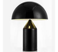 Lámpara De Seta Moderna, Lámpara Led, Iluminación para Dormitorio, Lámparas De Noche, Lámpara De Mesa, Accesorios De Iluminación para Comedor, Material Metálico 28x40CM,Negro,Enchanting12