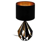 Lámpara de sobremesa Carlton 5 (60 W, Ø x Al: 25 x 51 cm, Negro, E27)