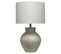 Lámpara de sobremesa de cerámica (40 W, L x An x Al: 36 x 36 x 56 cm, Blanco, E27)