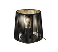 Lámpara de sobremesa E27 40W, 200mm, con cordón de seda negro, ideal para decoración y ambientación en hogares y oficinas.