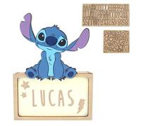 Lámpara de sobremesa infantil Stitch (0,5 W, L x An x Al: 5 x 12,5 x 17 cm, Luz nocturna, Stitch)