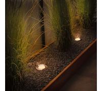 Lámpara de suelo LED empotrable Paulmann 94732, Ø 11 cm, acero inoxidable