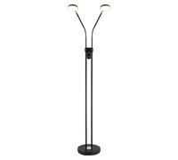 Lámpara de suelo LED Silvio (6,5 W, Altura: 1.730 mm, Negro mate)