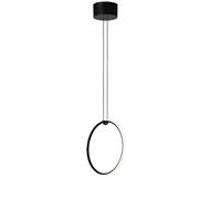 Lámpara de suspensión de la colección Arrangements en forma de circulo pequeño, 21 W, 39,8 x 3 x 39,8 centímetros, color negro (referencia: F0406030)