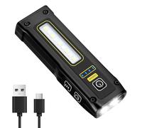 Lámpara de taller LED recargable: WIYETY 7 modos linterna Powerbank IP54 resistente al agua luz de trabajo LED magnética para camping emergencia coche reparación