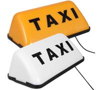 Lámpara de Taxi Retro, Señal de Taxi Brillante para Cabina Iluminada, Luz de Techo de, 2 Piezas, Reemplazo para Luces Rotas o Desgastadas