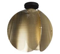 Lámpara De Techo Acero Dorada OSRAM E27 38 cm Para Dormitorio Pasillo Oficina