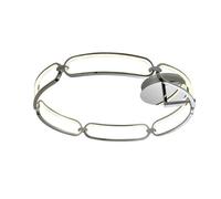 Lampara de techo aluminio color cromo serie 0cm