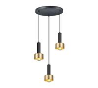 Abrila Allende Negro / Oro - Lámpara Moderna 3Xe27