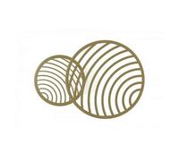 Lampara de techo aluminio color dorado serie collage 56cm