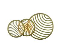 Lampara de techo aluminio color dorado serie collage 68.5cm