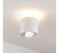 Lámpara de techo Arcchio Walisa, Ø 10 cm, blanco, metal, GU10