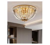 Lámpara de Techo, Bedroom Ceiling Lamp Flat Light Luxury Crystal Modern Simple Atmosphere Restaurant Living Room Apartment(Dia60cm H38cm,Change)