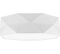 Lámpara De Techo Blanca 4x E27 Pantalla De Tela Dormitorio