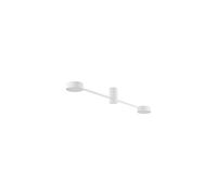 Lámpara De Techo Blanca 68 Cm De Largo H: 9 Cm Plana 2-Focos GX53 Metal