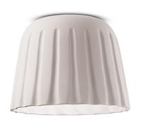 Lámpara De Techo Blanca Cerámica Ø 40cm H: 29cm Hecha A Mano E27 Pasillo Cocina