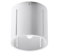 Lámpara de Techo Bombilla Pequeño Ø 10CM Blanco Metal Moderno Plano G9 Adorno