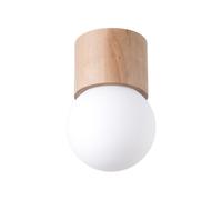 Sollux Boomo Downlight de superficie moderno de madera de 19 cm 1x G9
