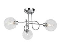 Lámpara de techo Calla metal aluminio 3 focos 360°