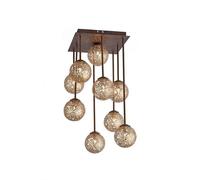 Paul Neuhaus Greta plafón, 55 cm, 9 luces, metal, G9