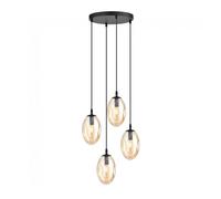 Lámpara de techo celeste ámbar 4 luces marca wonderlamp