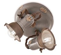 Lámpara de Techo Cerámica Metal Ø 20CM Industrial Focos Salón Pasillo