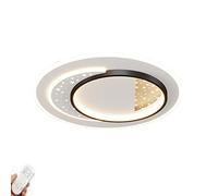 Lámpara de Techo Circular Led Cuadrada Ultrabrillante, Moderna Y Ultrafina, Ideal para Sala de Estar, Dormitorio O Restaurante. Luz Cálida. Dimensiones: 50 X 50 X 5 Cm./No Aurora Angustiada/50 * 5 cm