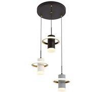 Lámpara de techo colgante Bracket Light Northern Europe, lámpara de techo de 3 luces, luminarias modernas para interiores para cocina, sala de estar, bar, LED, tres colores, ajustable, acero inoxidab