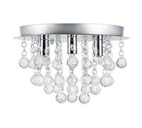 Lámpara de techo colgante Cristal artificial cromo/plata (3 x G9) - 3 luces- para dormitorio, salón