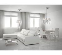 Lámpara de techo colgante de lino blanca 3 luces e27 tiffany 46 cm