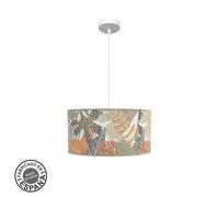 Lámpara de techo colgante etiopia 40d 1xe27 blanco/estampado