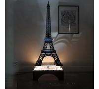Lámpara de techo colgante para Lego 10307 Torre Eiffel, transparente, colección, tarjeta de visión nocturna parisina, escaparate a prueba de polvo (no modelo) (lámpara colgante con mapa de París)