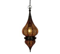 Lámpara De Techo Colgante Vintage E27 Marrakesch Negra Metal Oriental Set