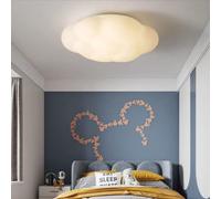 Lámpara de techo con forma de nube LED Lámpara de techo para habitación de niños cálida y romántica para dormitorio, sala de estar, habitación para niños o niñas, 36W, 3 luces, 11.9 ''