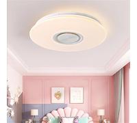 Lámpara De Techo Con Música Para El Baño 36 Cm IP65 Resistente Al Agua Cambio De Color Altavoz Bluetooth Lámpara De Techo Control Mediante Aplicación Para Smartphone Para La Cocina Y El Salón