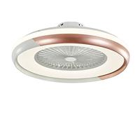 Lámpara de techo con ventilador LED de 80 W, ventilador de techo regulable invisible moderno creativo con luz y control remoto, dormitorio ultra silencioso de 3 velocidades, sala de estar, oficina,