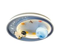 Lámpara de techo con ventosa for dormitorio de niños con dibujos animados de astronautas y planetas Astros, Retro