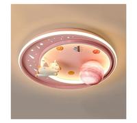 Lámpara de techo con ventosa for dormitorio de niños con dibujos animados de astronautas y planetas Astros, Retro
