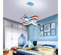 Lámpara De Techo Creativa Nórdica Luz Colgante Techo Altura Ajustable, Lámpara Techo Avión Dibujos Animados Simplicidad Moderna Para Habitación De Niños, Parque Infantil, Jardín De Infantes,50*45CM