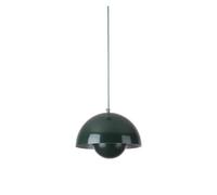 Lámpara de Techo, Danish Designer Flower Bud Mushroom LED Pendant Light Modern Minimalist for Living Room Bedroom Decor(Green,DIA40cm H26cm)
