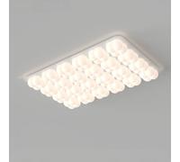 Lámpara de Techo de Burbujas Creativa, Lámpara de Techo Sencilla Estilo Crema, Habitación Cálida Y Romántica, Lámpara de Comedor, Lámpara de Sala de Estar, Lámpara de Dormitorio, Araña de 120 cm/110 c