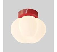 Lámpara de techo de calabaza LED minimalista moderna cerca del accesorio de iluminación Lámpara de viento blanca pequeña Chaner nórdica de mediados de siglo para pasillo Balcón Guardarropa Escalera