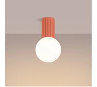 Lámpara de techo de colores Halo con IP44 Melocotón