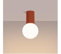 Lámpara de techo de colores Halo con IP44 Rojo Ocre