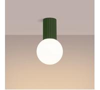 Lámpara de techo de colores Halo con IP44 Verde Oliva